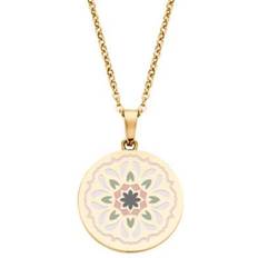 Guld - Rosa Halskæder Dame Vedhæng Halskæde - Gylden Pink