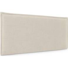 Camas y Colchones de Lino Natural Liso Beige 80 cm Cabecero