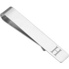 Tie Clips Uxcell Initial Letter H Necktie Tie Bar Pinch Clips - Silver Tone