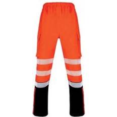 Orange Work Pants Beeswift Deltic High Visibility Over Trousers Two Tone - Orange/Black