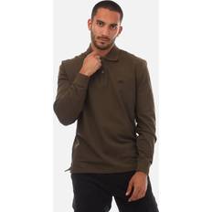 CP COMPANY Polo Shirts CP COMPANY Men's Stretch Piquet Long Sleeve Polo Shirt - Green