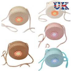Women Beach Bags Shell Shell Shape Straw Handbag Woven Shoulder Bag - Women