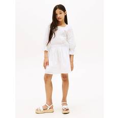 Tommy Hilfiger Bomull Kjolar Tommy Hilfiger Broderie Anglaise Tape Skirt - White