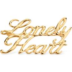 Dam - Gula Broscher Jil Sander Lonely Heart Guld Pin Accessories - Yellow