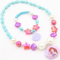 Jewellery Sets on sale Neoglint Children Beaded Necklace Bracelet Set Girls Star Shell Shaped Pendant
