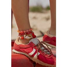 Red Anklets Free People Breezy Anklet - Bright Red