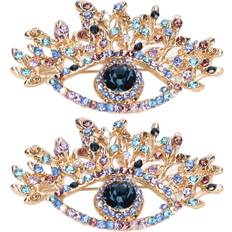 Blue - Women Brooches Goolrc Brooch Blue Eye Premium Alloy Highly Durable