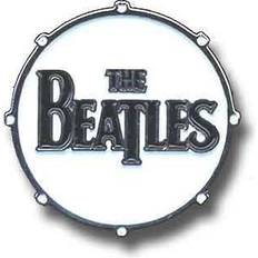 Gråa Broscher The Beatles Logo Drum Pin - Grey/White