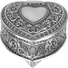 Jewellery Boxes on sale Goolrc Metal Heart Shape Vintage Trinket Organizer