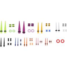 Piercings on sale Goolrc Ear Stretching Kit Silicone Tunnels Acrylic Tapers - Mixed Colors