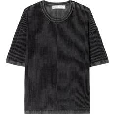 Bershka Skjortor Bershka T-shirt Med Korta Ärmar I Mesh - Svart