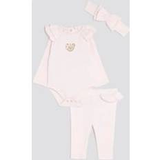 Pink Bodysuits River Island Baby Girls Pink Bear Bodysuit Set