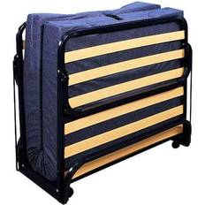 Somier Plegable Colchón Espumación 90x190 cm Cama con Estructura