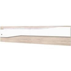 Camas con Estructura Cabecero Nantes Matrimonio 150 cm Blanco Mate 220x50 cm Cama con Estructura