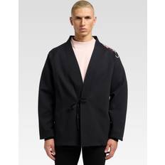 Carlo Colucci Milano Uld Kimono Uld Jakke - Sort