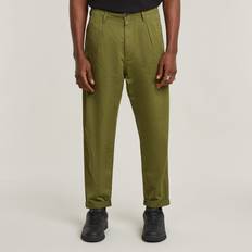Herr - Plissering Byxor G-Star Plisserad Chino Relaxed Tapered Byxor - Green