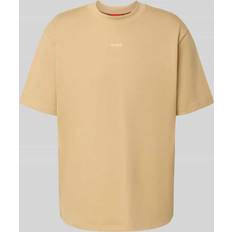 HUGO Dapolino Logo Relaxed Fit T-Shirt - Beige