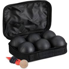 Boules Relaxdays 6 Bolas de Petanca Acero Set