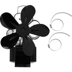 Wood Stove Fan Heat Powered 5 Blades