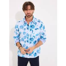 Joe Browns Men Clothing Joe Browns Men's Watercolour Long Sleeve Shirt - Blue