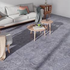 Flooring Garden Sanctuary Square Stone Marble Effect Waterproof Vinyl Flooring Tiles 24pcs