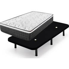 Conjuntos de Cama Colchón Viscoelástico Origin Base Tapizada Negro 105x190 cm