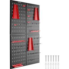Tool Boards on sale tectake Tool Pegboard Jonah Hooks and Holders 4-Panel