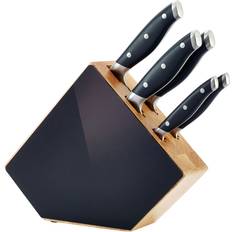 Kitchen Knives Richardson Sheffield Grand Chef 5-Piece Block Cooks Knife, Bread Knife, Utility Knife