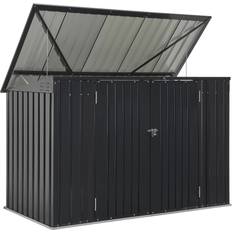 Schuppen für Mülleimer Juskys Mülltonnenbox Namur 3 x 120 Liter 2 Türen (Gebäudefläche )