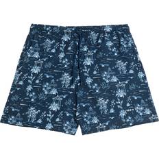 Lyle & Scott Men Swimwear Lyle & Scott Swimwear Botanical Garden Print Swim Shorts Navy
