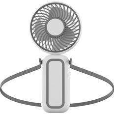 Grey Hand Held Fans Veishet Handheld Small Halter Fan Usb Rechargeable