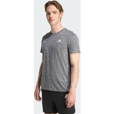 Recycled Materials T-shirts adidas Own The Run Melange T-Shirt - Black/Grey