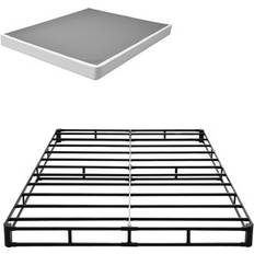 150 cm Senge VEVOR Boxmadras Queen Size Sengestel 79.1L x 59.6B x 5.1H Rammeseng