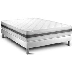 Lits et Matelas VITALIT Ensemble Mousse à Mémoire 180x200 cm Kit Blanc