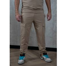 EA7 Herr Byxor EA7 Cargo Byxor Bomull Core Indetity - Beige