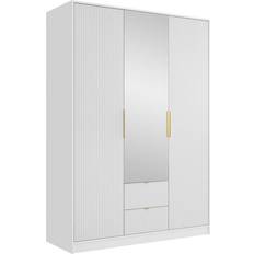 Mirjan24 Drehtürenschrank Weiß Kleiderschrank
