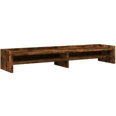 vidaXL Skärmställ Rökfärgad Ek 100x24x16 cm TV-bänk