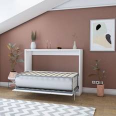Letti con Struttura Matrimoniale Pieghevole A Scomparsa Bianco 164x120H cm Letto con Struttura