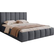 Betten & Matratzen Selsey Sarafino Polsterbett 180x200 cm Dunkelgrau Rahmenbett