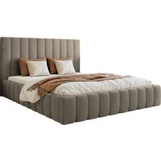 Betten & Matratzen Selsey Fiarro Polsterbett 140x200 Taupe Rahmenbett