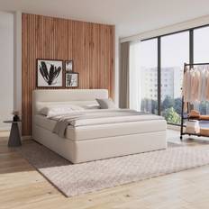 Bessagi Home Boxbett Marco 160x200 cm Creme Rahmenbett