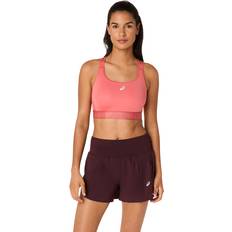 Löpning - Röda BH:ar Asics Road Compression Bra Sport BH - Dark Pink Clay