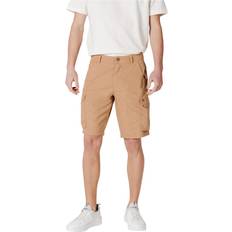Napapijri Men Trousers & Shorts Napapijri Bermuda Cargo Shorts with Multiple Pockets - Beige