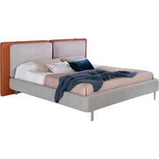 Camas con Estructura Tapizada Tela Polipiel 228 x 221 x 103 cm Cama con Estructura