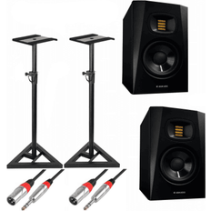 adam-audio T5V 5 Studio Monitors with Stands and Cables