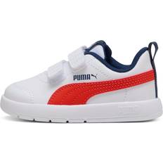 Puma Courtflex V3 Sneakers Kleinkinder Schuhe - Blau/Rot/Weiß