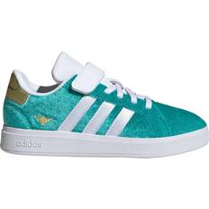 Gröna Sneakers adidas Jasmine Grand Court 2.0 Sneakers - Pure Teal/Cloud White/Gold Metallic