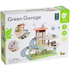 Classic World Legetøjsbil Classic World Wooden Sustainable Garage 19pcs