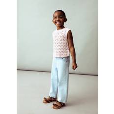 12-18M Tank Tops Children's Clothing Mango Younger Girls Knitted Tank Top - Light Pink