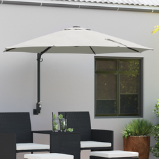 Parasol stor vidaXL Cantilever Parasoll Sand Polyester Aluminium Stor